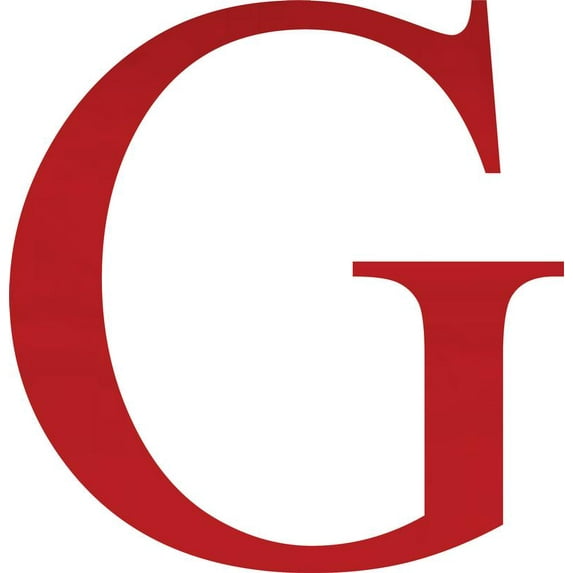 Acrylic Letter G Times, 8'' Tall Transparent Red Custom Acrylic Letters, Choose Color Option