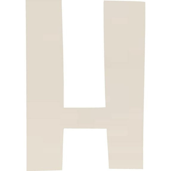 Acrylic Letter H Blank Craft, 10'' Tall White Custom Wedding Reception Signage, DIY