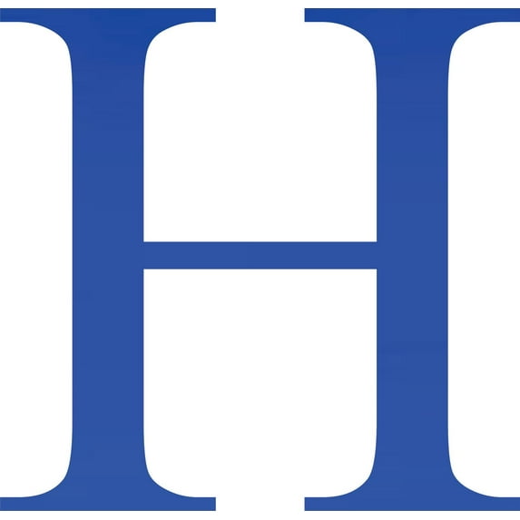 Acrylic Letter H Times, 10'' Tall Transparent Dark Blue Custom Acrylic Letters, Choose Your Color