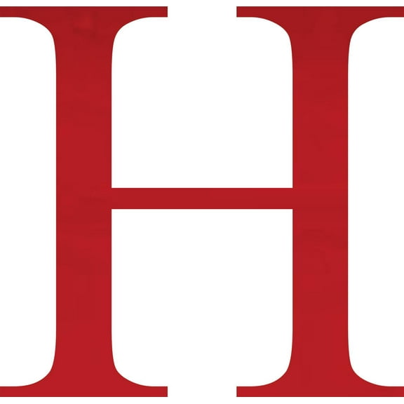 Acrylic Letter H Times, 4'' Tall Transparent Red Laser Cut Acrylic Letters, Choose Color Option