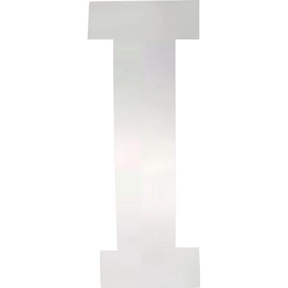 Acrylic Letter I Bold, 1'' Tall Clear Small Acrylic Plastic Letter, Color Choices, Reception