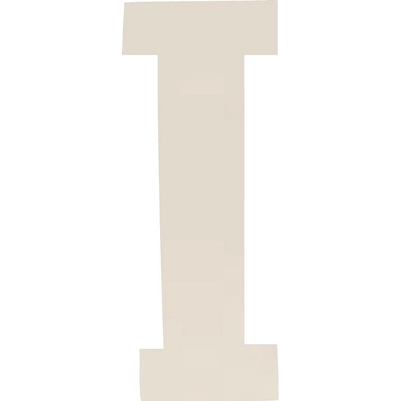 Acrylic Letter I Icebold, 3'' Tall White Wedding Acrylic Letters, Blank Color Options