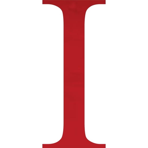 Acrylic Letter I Times, 10'' Tall Transparent Red Custom Acrylic Letters, Choose Your Color