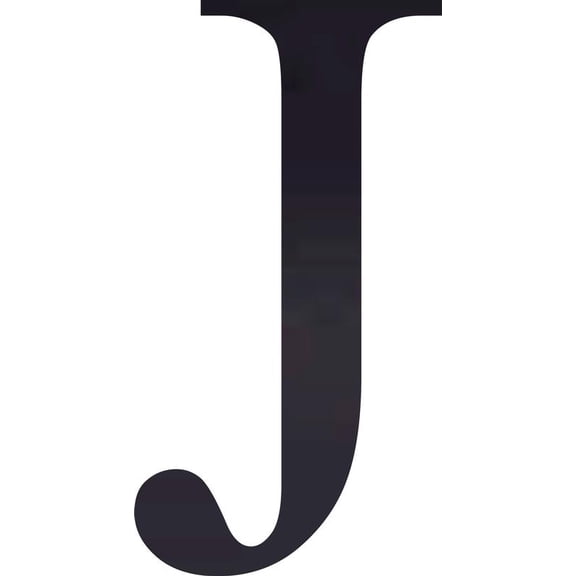 Acrylic Letter J Times, 10'' Tall Transparent Black Custom Acrylic Letters, Choose Your Color