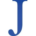thumbnail image 1 of Acrylic Letter J Times, 10'' Tall Transparent Dark Blue Custom Acrylic Letters, Choose Your Color, 1 of 5