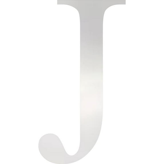 Acrylic Letter J Times, 3'' Tall Clear Laser Cut Acrylic Letters, Choose Color Option