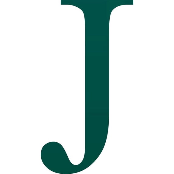Acrylic Letter J Times, 8'' Tall Frosted Teal Custom Acrylic Letters, Choose Color Option