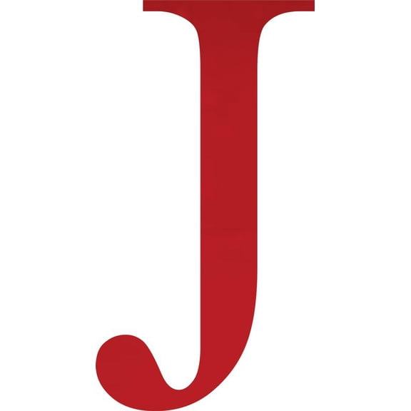 Acrylic Letter J Times, 8'' Tall Transparent Red Custom Acrylic Letters, Choose Color Option