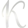 thumbnail image 1 of Acrylic Letter K Script, 3'' Tall Clear Alphabet Craft, Color Options, 1 of 5