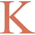 thumbnail image 1 of Acrylic Letter K Times, 1'' Tall Pastel Coral Small Acrylic Alphabet Letter, Color Choices, Decorative Craft, 1 of 5