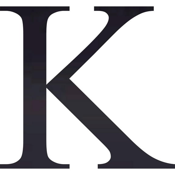 Acrylic Letter K Times, 10'' Tall Transparent Black Custom Acrylic Letters, Choose Your Color