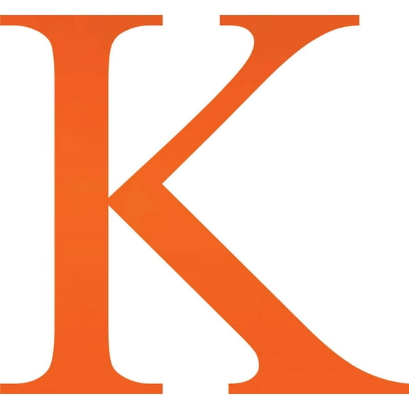 Acrylic Letter K Times, 3'' Tall Fluorescent Orange Laser Cut Acrylic Letters, Choose Color Option