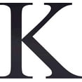 thumbnail image 1 of Acrylic Letter K Times, 3'' Tall Transparent Black Laser Cut Acrylic Letters, Choose Color Option, 1 of 5
