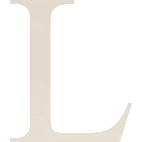 Acrylic Letter L Times, 2'' Tall White Acrylic Sign Letter, Choose Your Color, Decorative Craft