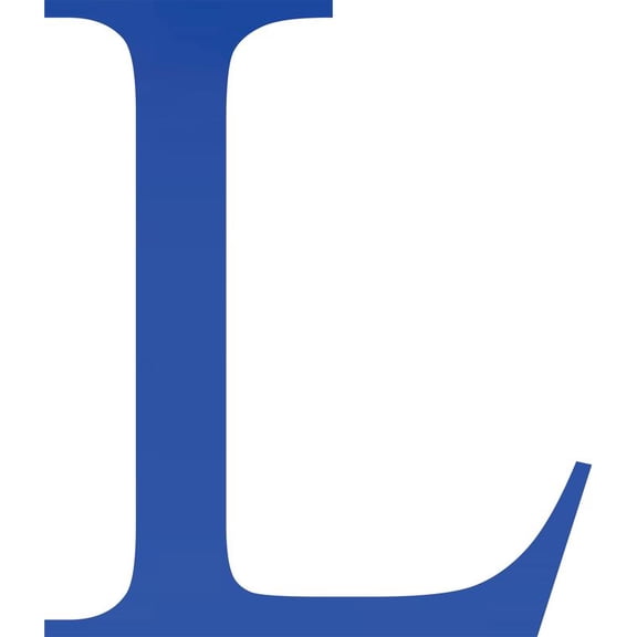 Awesome Life Craft 6'' Acrylic Colored Letters in Times New Roman Font, Transparent Dark Blue