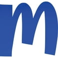 thumbnail image 1 of Acrylic Letter M Blank Craft, 8'' Tall Transparent Dark Blue Custom Wedding Reception Signage, DIY, 1 of 5
