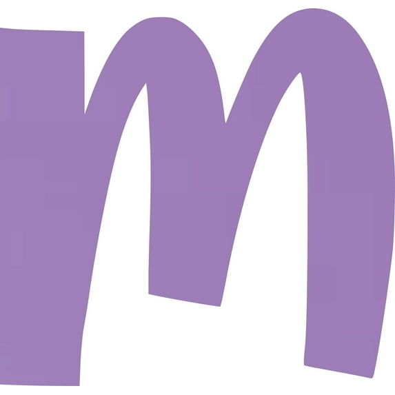 Acrylic Letter M Icebold, 3'' Tall Lavender Wedding Acrylic Letters, Blank Color Options