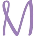 thumbnail image 1 of Acrylic Letter M Script, 3'' Tall Lavender Alphabet Craft, Color Options, 1 of 5