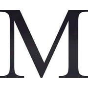 Acrylic Letter M Times, 3'' Tall Transparent Black Laser Cut Acrylic Letters, Choose Color Option