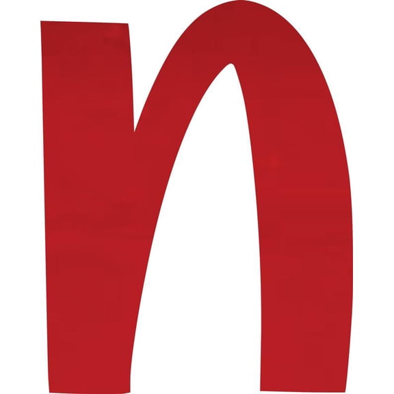 Acrylic Letter N Blank, 2'' Tall Transparent Red Acrylic Sign Letter, Choose Your Color, Invitation
