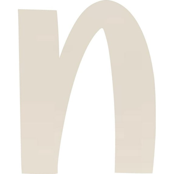 Acrylic Letter N Blank Craft, 8'' Tall White Custom Wedding Reception Signage, DIY
