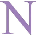 thumbnail image 1 of Acrylic Letter N Times, 8'' Tall Lavender Custom Acrylic Letters, Choose Color Option, 1 of 5