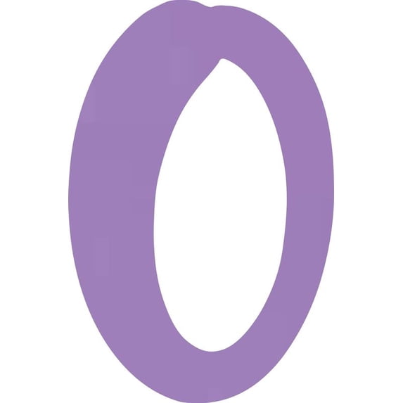 Acrylic Letter O Blank Craft, 8'' Tall Lavender Custom Wedding Reception Signage, DIY