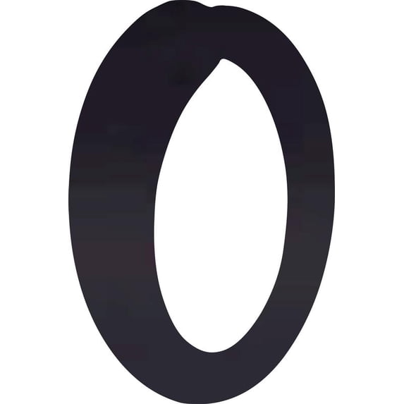 Acrylic Letter O Blank Craft, 8'' Tall Transparent Black Custom Wedding Reception Signage, DIY