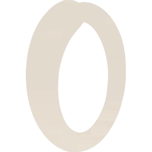 Acrylic Letter O Blank Craft, 8'' Tall White Custom Wedding Reception Signage, DIY