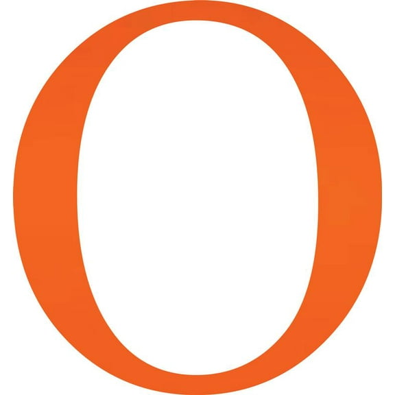 Acrylic Letter O Times, 10'' Tall Fluorescent Orange Custom Acrylic Letters, Choose Your Color