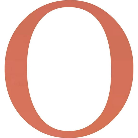 Acrylic Letter O Times, 2'' Tall Pastel Coral Acrylic Sign Letter, Choose Your Color, Decorative Craft