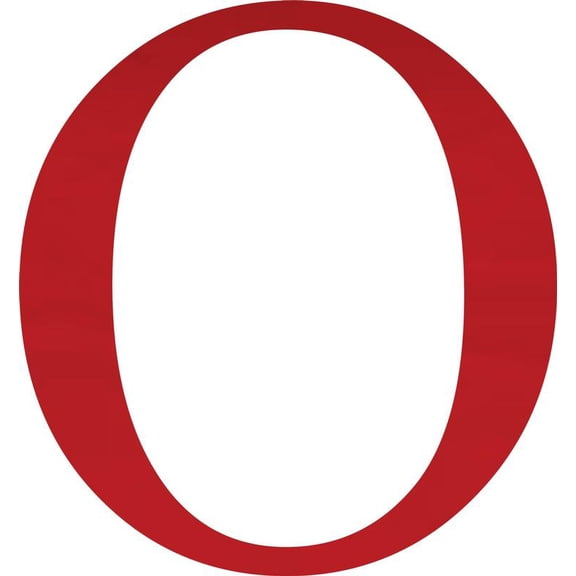 Acrylic Letter O Times, 6'' Tall Transparent Red Acrylic Alphabet Letters, Choose Color Option
