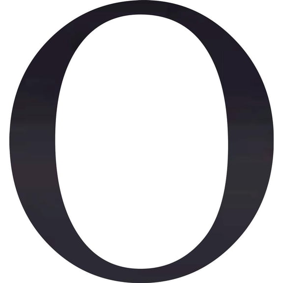 Acrylic Letter O Times, 8'' Tall Transparent Black Custom Acrylic Letters, Choose Color Option