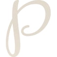 thumbnail image 1 of Acrylic Letter P Script, 3'' Tall White Alphabet Craft, Color Options, 1 of 5