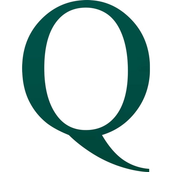 Acrylic Letter Q Times, 1'' Tall Frosted Teal Small Acrylic Alphabet Letter, Color Choices, Decorative Craft