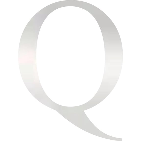 Acrylic Letter Q Times, 8'' Tall Clear Custom Acrylic Letters, Choose Color Option