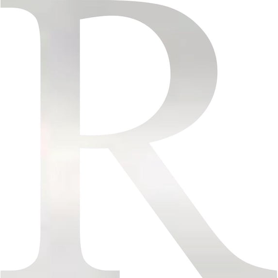 Acrylic Letter R Times, 1'' Tall Clear Small Acrylic Alphabet Letter, Color Choices, Decorative Craft