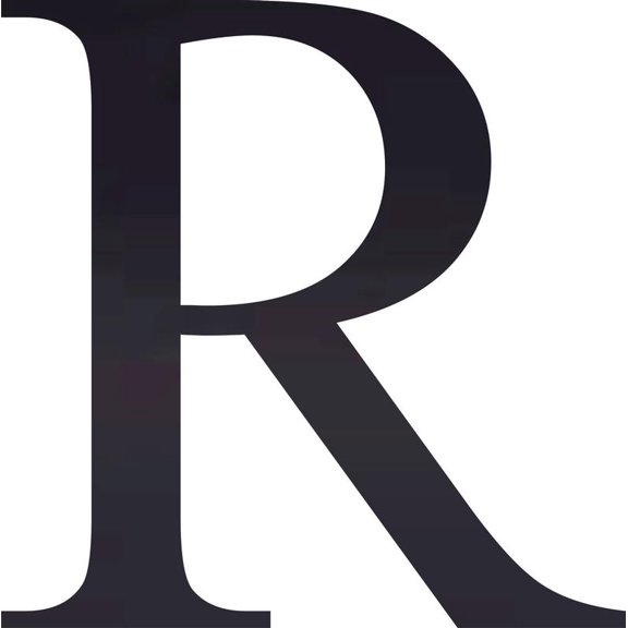 Acrylic Letter R Times, 4'' Tall Transparent Black Laser Cut Acrylic Letters, Choose Color Option