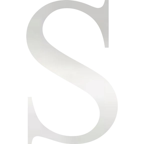 Acrylic Letter S Times, 3'' Tall Clear Laser Cut Acrylic Letters, Choose Color Option