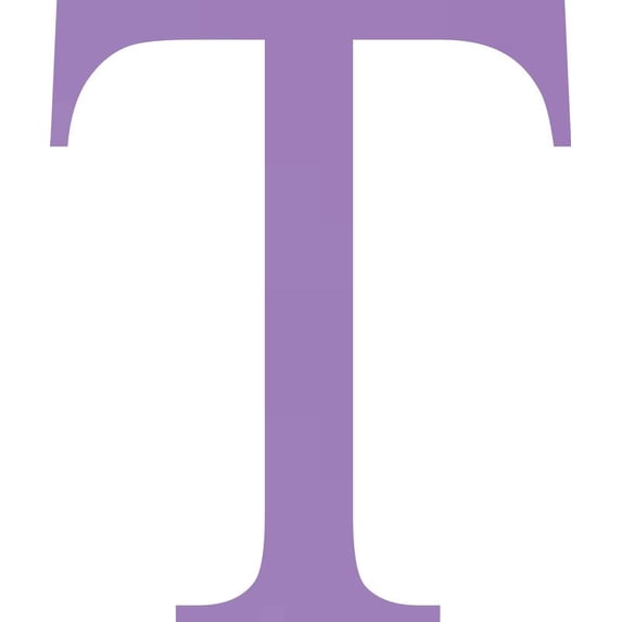 Acrylic Letter T Times, 1'' Tall Lavender Small Acrylic Alphabet Letter, Color Choices, Decorative Craft