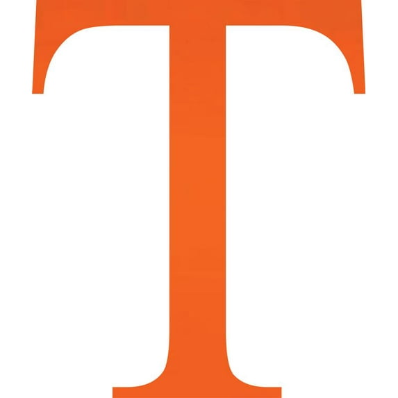 Acrylic Letter T Times, 3'' Tall Fluorescent Orange Laser Cut Acrylic Letters, Choose Color Option