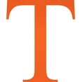 thumbnail image 1 of Acrylic Letter T Times, 4'' Tall Fluorescent Orange Laser Cut Acrylic Letters, Choose Color Option, 1 of 5