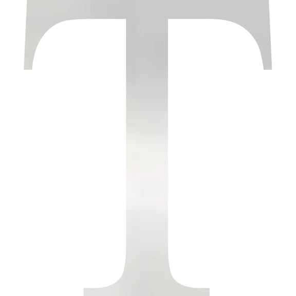 Acrylic Letter T Times, 8'' Tall Clear Custom Acrylic Letters, Choose Color Option