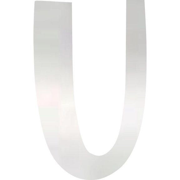 Acrylic Letter U Blank, 2'' Tall Clear Acrylic Sign Letter, Choose Your Color, Invitation