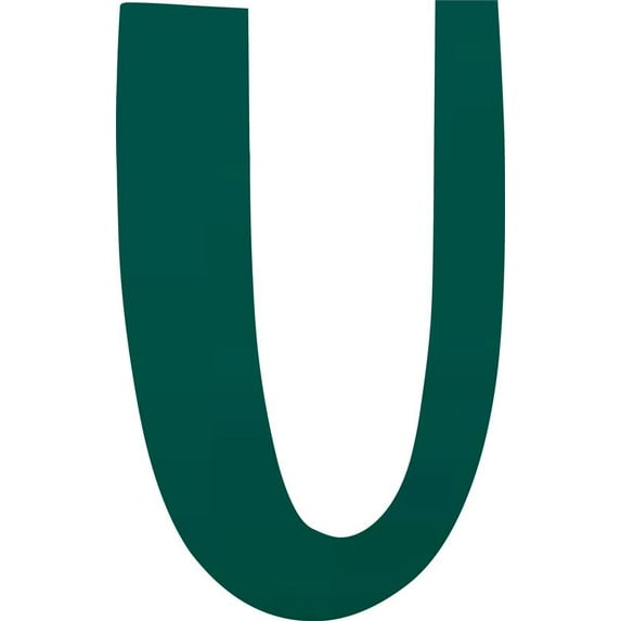 Acrylic Letter U Icebold, 6'' Tall Frosted Teal Acrylic Alphabet Letters, Reception Alphabet Sign