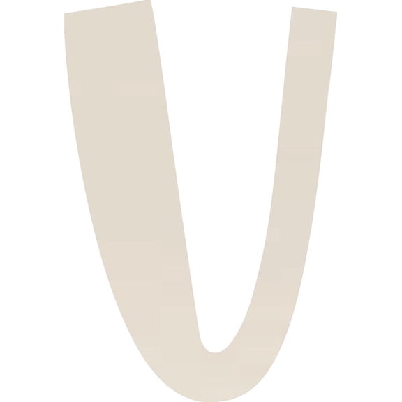 Acrylic Letter V Blank Craft, 8'' Tall White Custom Wedding Reception Signage, DIY