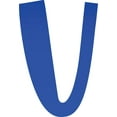 thumbnail image 1 of Acrylic Letter V Icebold, 3'' Tall Transparent Dark Blue Wedding Acrylic Letters, Blank Color Options, 1 of 5