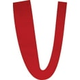 thumbnail image 1 of Acrylic Letter V Icebold, 3'' Tall Transparent Red Wedding Acrylic Letters, Blank Color Options, 1 of 5