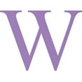 thumbnail image 1 of Acrylic Letter W Times, 8'' Tall Lavender Custom Acrylic Letters, Choose Color Option, 1 of 5