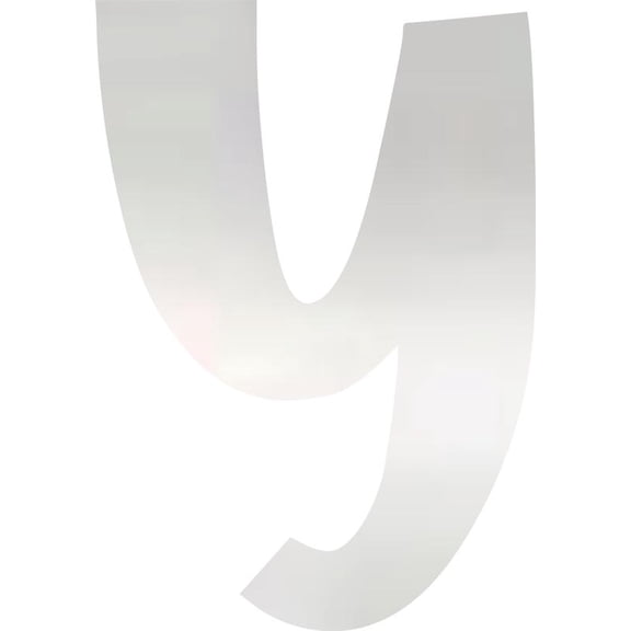 Acrylic Letter Y Blank Craft, 8'' Tall Clear Custom Wedding Reception Signage, DIY